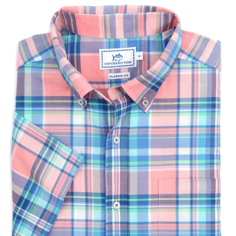 Southern tide plaid button up - Picture 3 of 5
